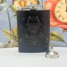 Cult of the Lamb Laser Etched 8oz Hip Flask