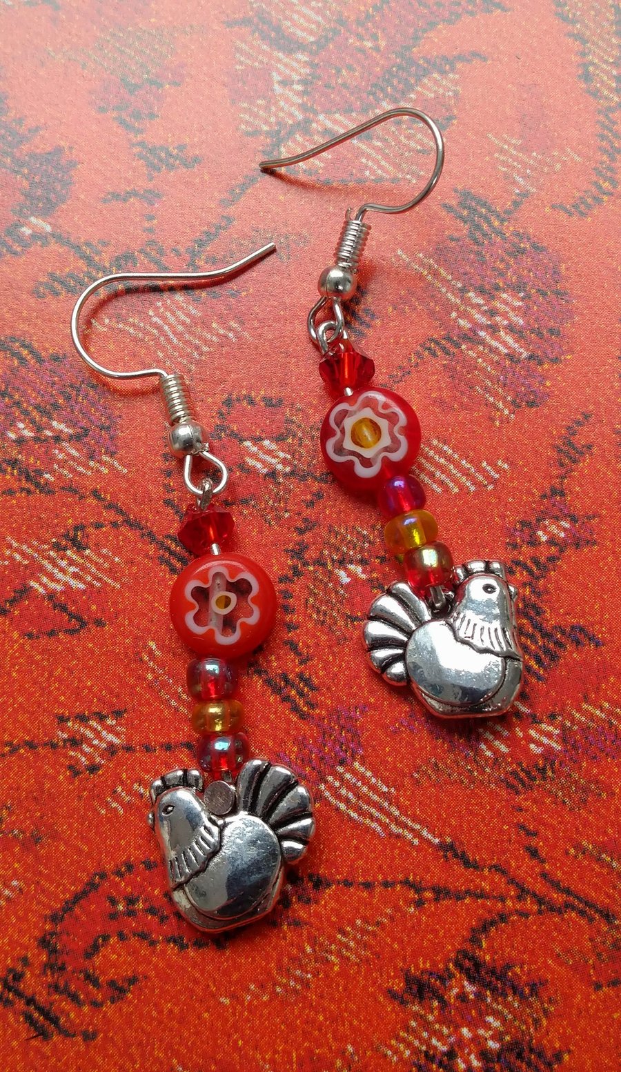 Cluck Cluck Chicken Earrings! 