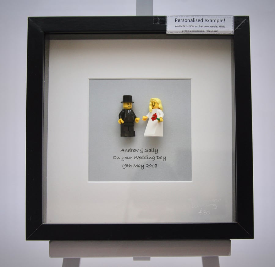  Personalised Bride & Groom custom picture - wedding gift