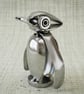 Handmade Upcycled Cutlery Penguin Sculpture – Eco-Friendly Recycled Metal Art Fi