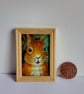 Red Squirrel Portrait Miniature Oil Painting - Image 4