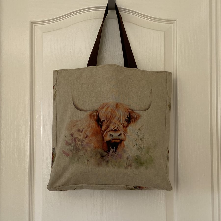 Tote Shopper Bag featuring Highland Cow (HCT3)