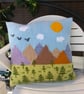 Knitting Pattern for Trees and Mountains Cushion.  Digital Pattern - Image 2