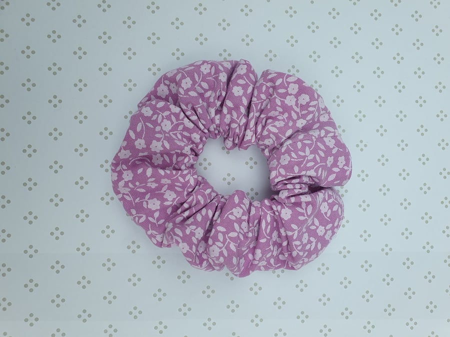 Hair Scrunchie, patterned cotton, large