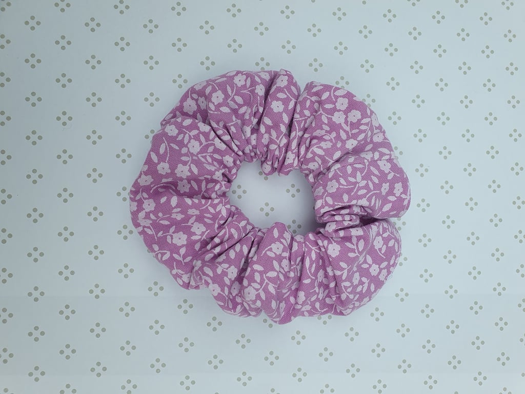 Hair Scrunchie, patterned cotton, large