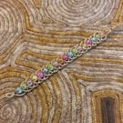 Cracked glass beaded bracelet for children