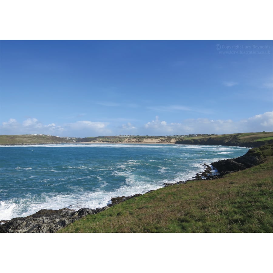 Crantock Bay Print