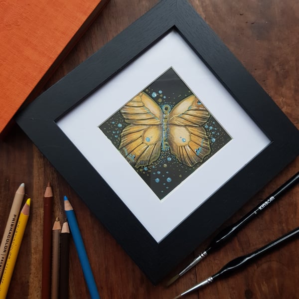 Gatekeeper Buterfly- small original art 