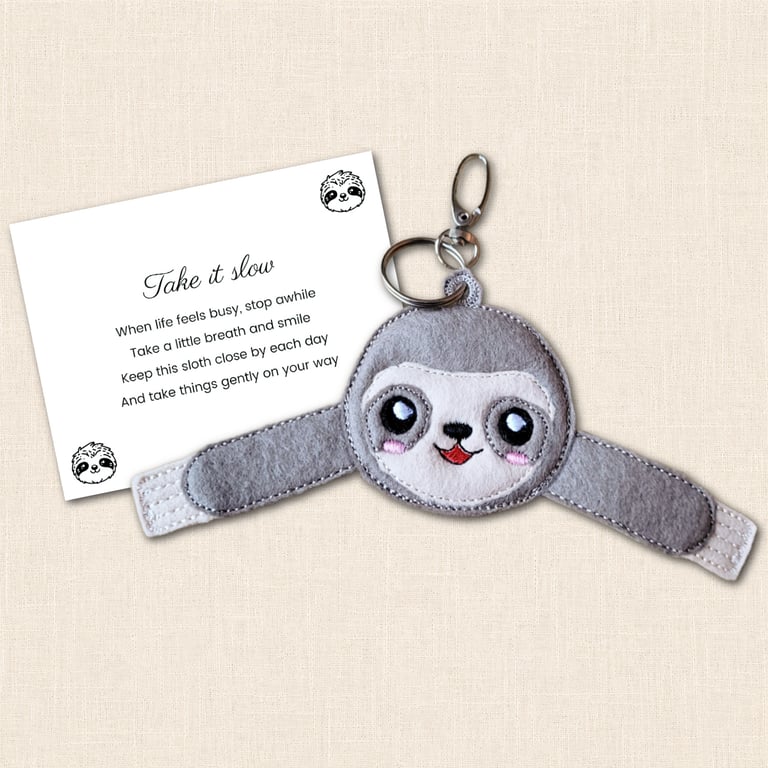 Sloth Pocket Hug - Cute Friendship and Support Pocket Pal