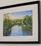 Llandaff Sunset original oil pastel drawing - Image 2