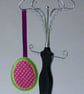 Decoration -  Hanging oval - purple ribbon - Image 5