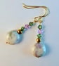 Peace Jade And Swarovski Crystal Earrings - Handmade In Devon - Image 6