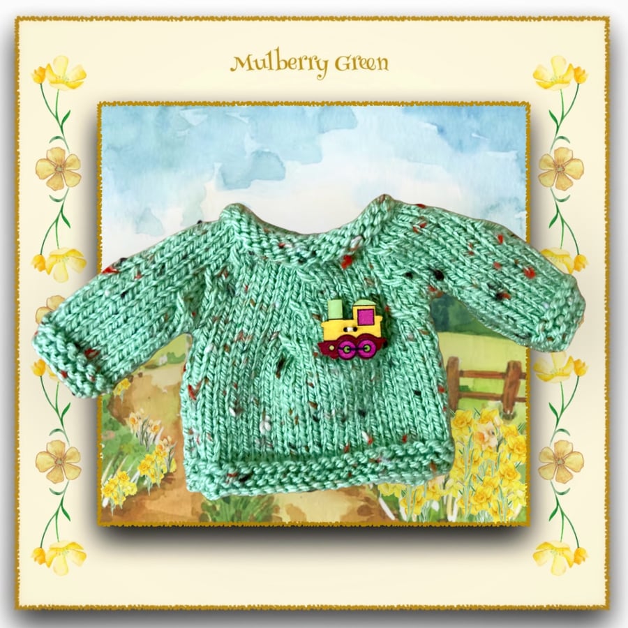 Green Flecked Train Jumper