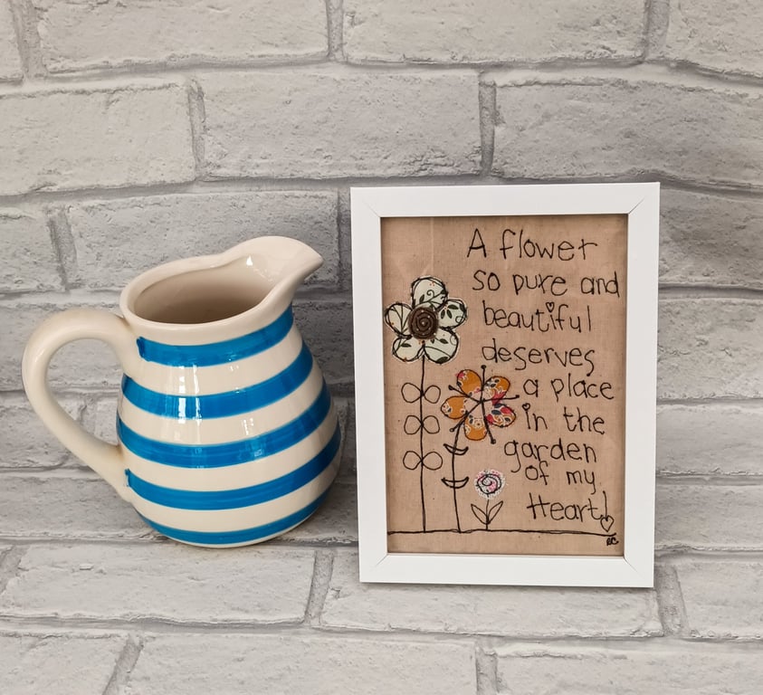 Freemotion sewing framed verse