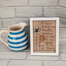 Freemotion sewing framed verse