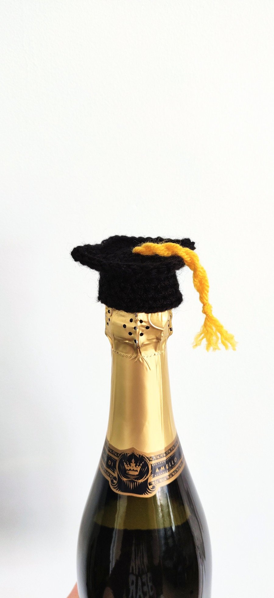 Graduation Cap Bottle Topper, Graduation Gift, Crochet Mortarboard Gift, Graduat