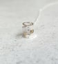 Recycled Sterling Silver And 14ct Filled Gold Barrel Pendant  - Image 3