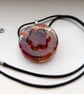 Stained Glass Resin Multicoloured Round Pendant - Image 3