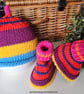 Baby Girl's Pure Cotton Beanie Hat & Booties Set 3-9 months size  - Image 4