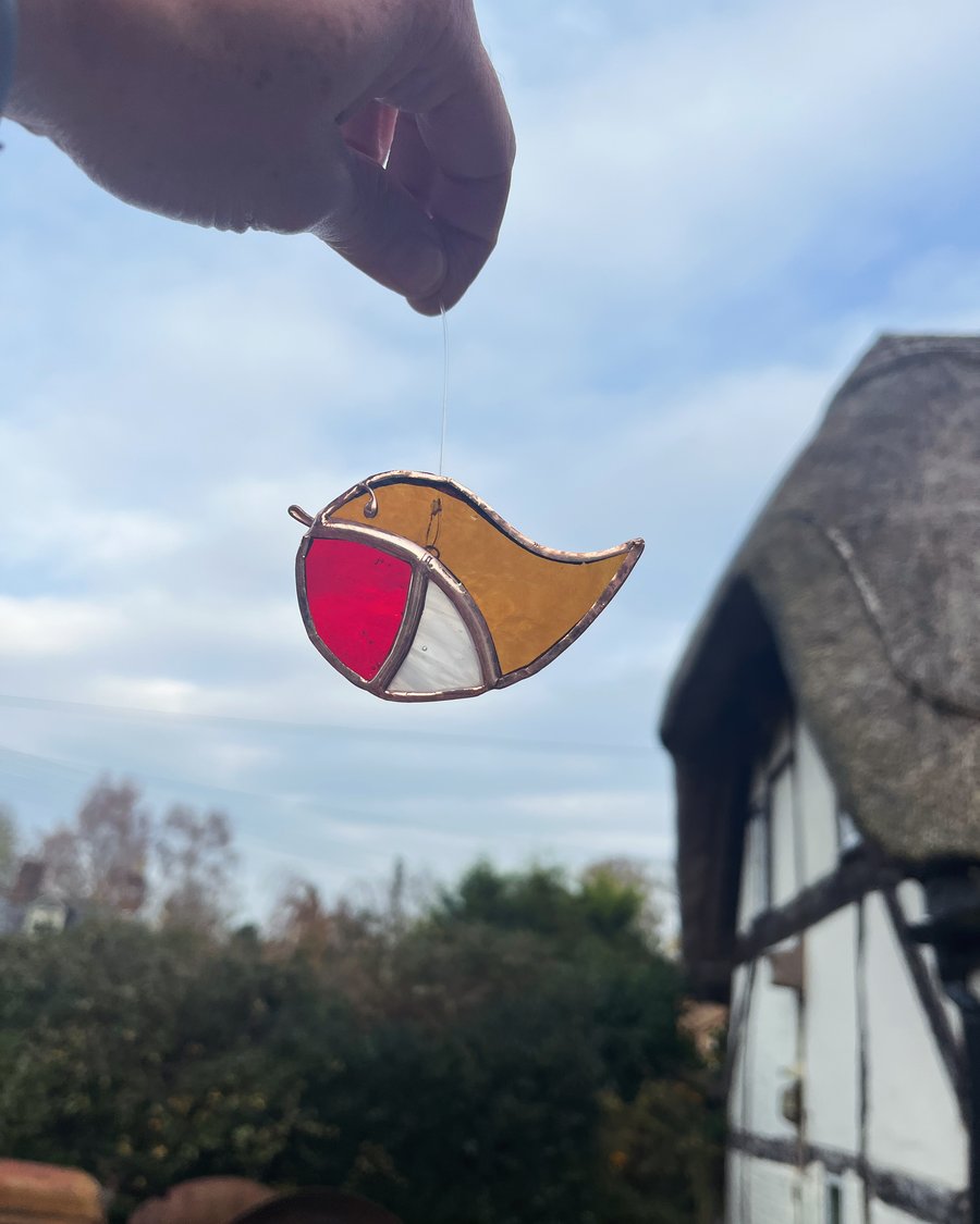 Handmade stained glass Christmas decoration