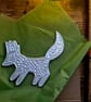 Embossed fox fridge magnet handmade - Image 4
