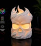 Flaming Skull Mood Lamp – Unique 3D Printed Table Lamp, Modern Home Decor Gamer - Image 3