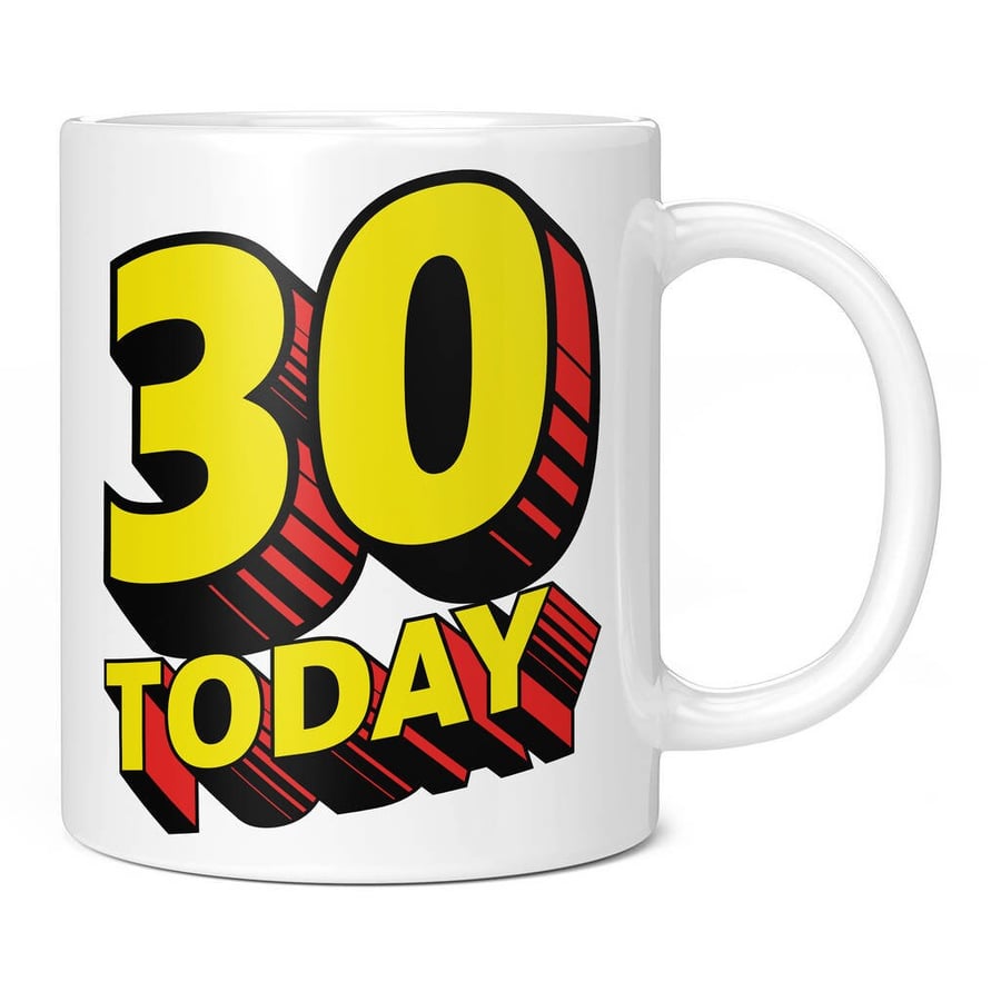 30 Today Mug 30th Happy Birthday Gift Present Idea