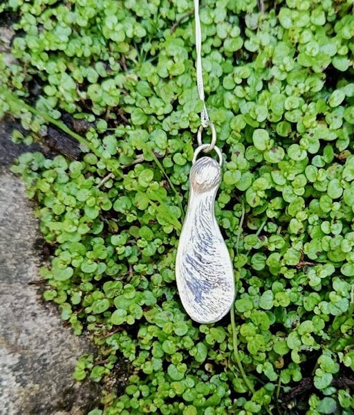 Handmade Fine Silver Sycamore Seed Necklace Pendant - Summer Seconds 