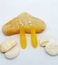 Beach sunset cultered sea glass and sterling silver drop earrings.