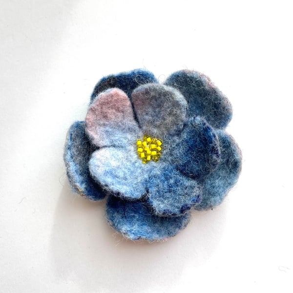 Felt Flowers Brooch Handcrafted Jewelry Contemporary Handmade Jewellery Flower P