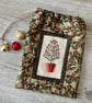 Christmas Tree Drawstring Bag with Hand Embroidery  - Image 4