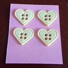 18MM PALE YELLOW BUTTONS