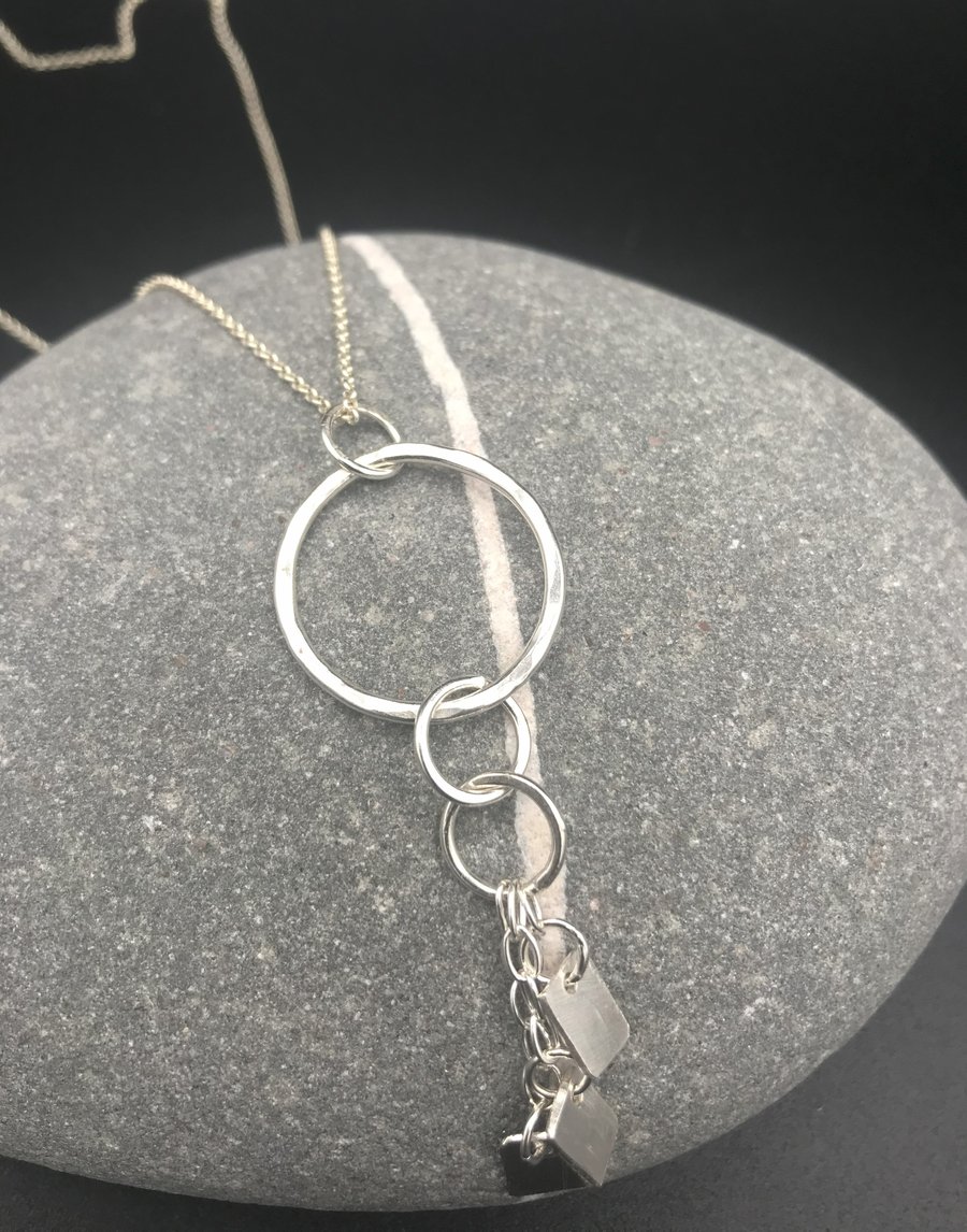 Tactile Silver Pendant - Handmade - Sterling Silver