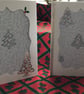 Set of two handwoven Christmas decorations and traditional Christmas Cards - Image 4