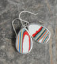 Mismatched fordite earrings - Image 4