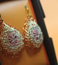 Teardrop drop earrings - Image 1