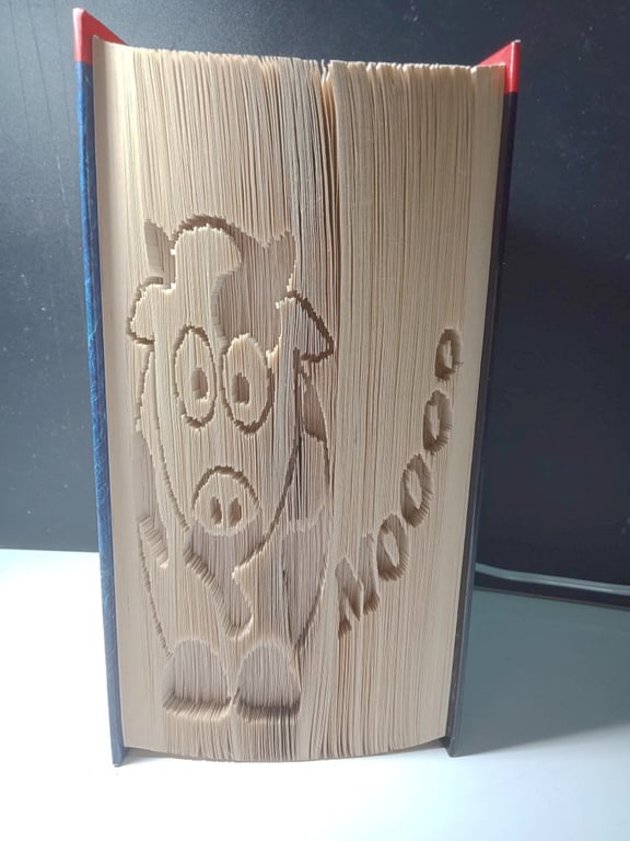 MOOoo Cow CUT & FOLD Book Folding Pattern - EMAILED PDF PATTERN