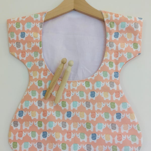 A dress shaped Peg Bag