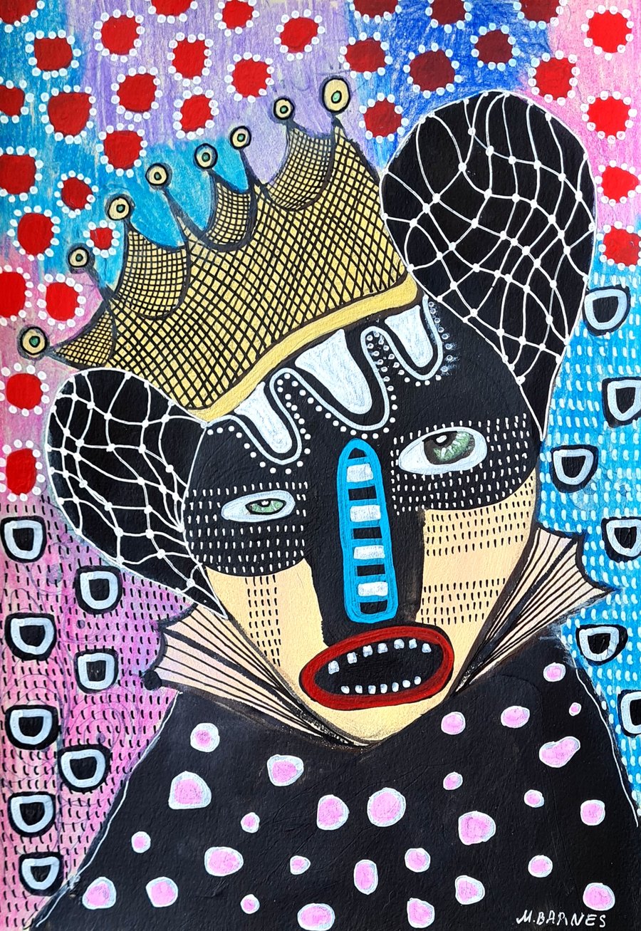 Dark princess,  One of a kind art,  Art brut,  Outsider art,  Gothic art, Dark 