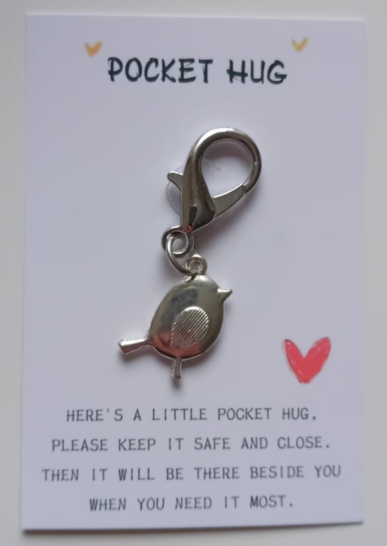 Pocket Hug keyring charm