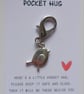 Pocket Hug keyring charm
