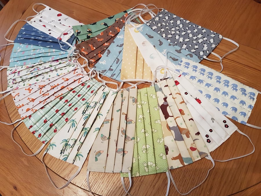 Custom Small Adult or Teenager face covering – Select your own material