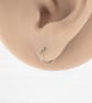 10mm Titanium polished seamless pair hoop earrings - Hypoallergenic - Image 2