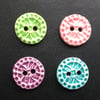 Set of four little handmade ceramic buttons