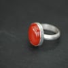 Sterling Silver Ring with Red Jasper,  R17