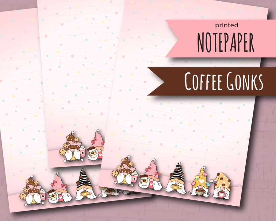 Letter Writing Paper with Gonks, Nordic Gnomes
