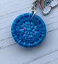 Dorset Button Keyring with a Rainbow Charm - Image 2