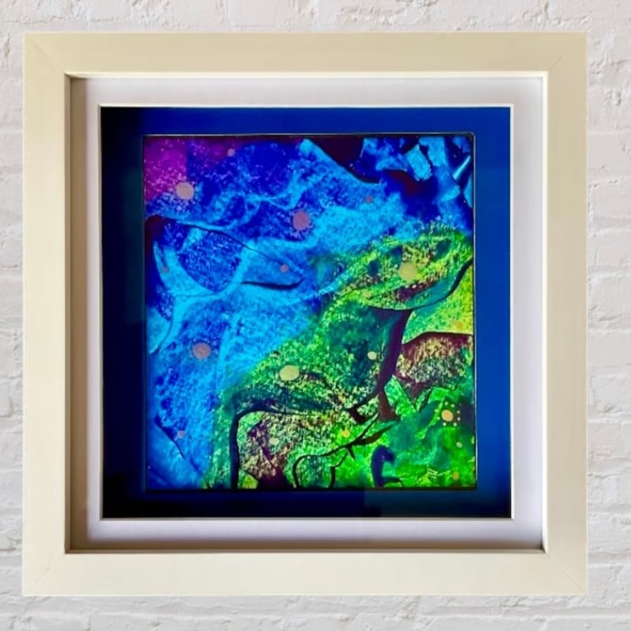 Fantasy Under The Sea. Wall Art. Original Art. Acrylic Painting.