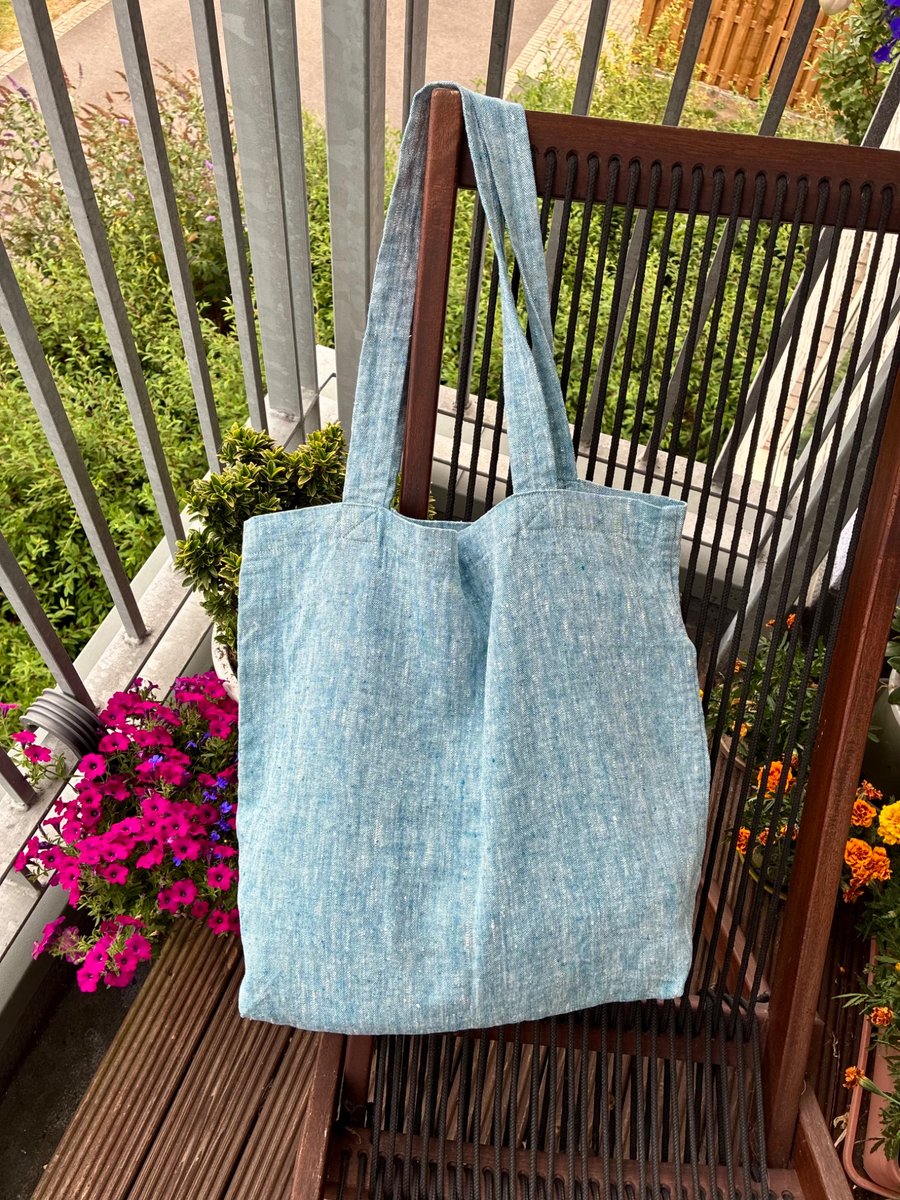 Heavy Linen Tote Bag