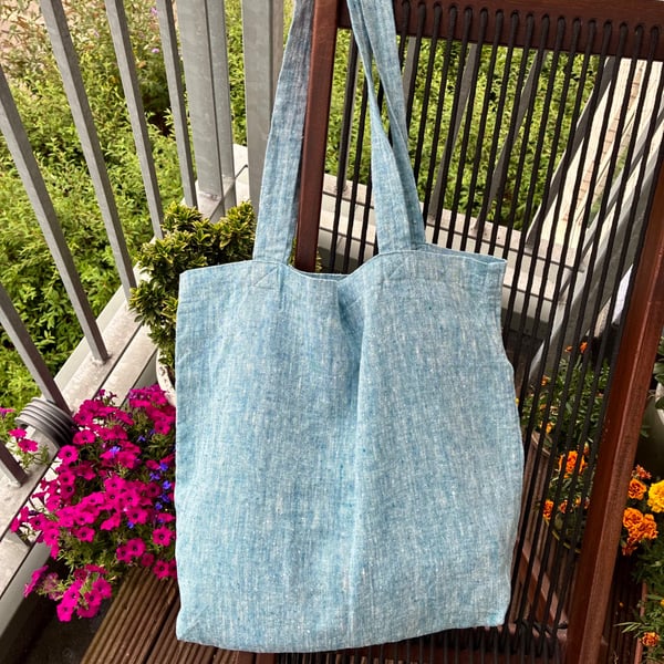 Heavy Linen Tote Bag